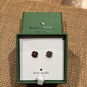 Kate Spade Silver Clover Stud Earrings
